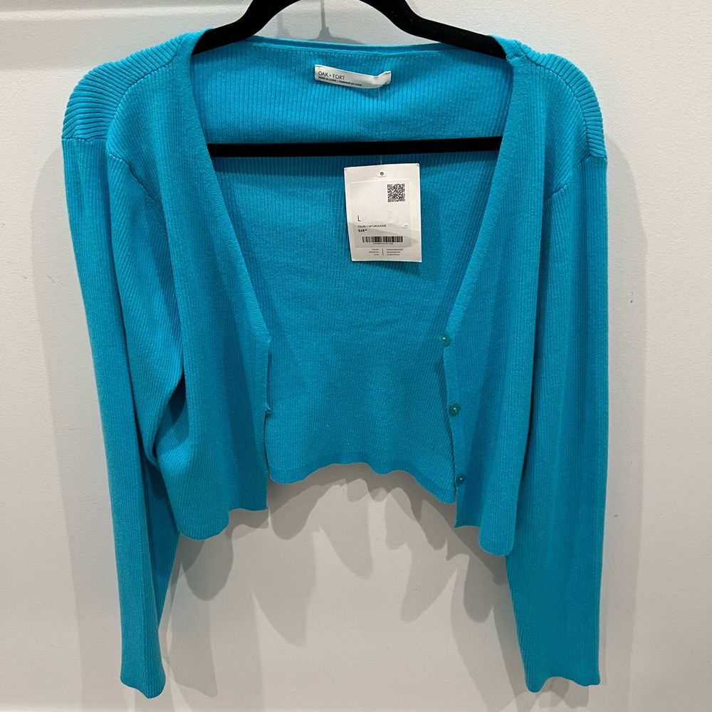 Light blue cardigan
